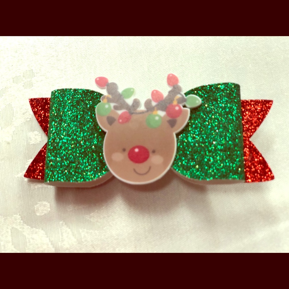 Christmas hair bow set